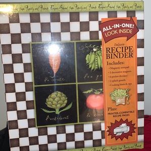 NEW!  Fantastic cooking recipe Binder